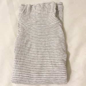 Ribbed Striped Turtleneck